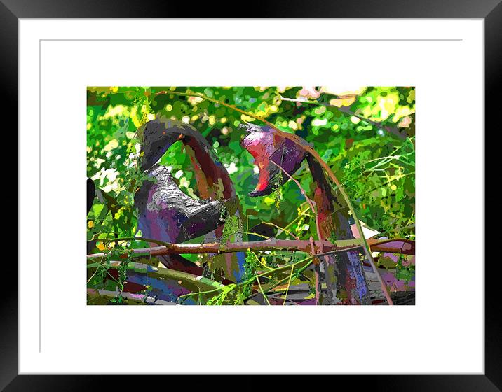 All green Framed Mounted Print by Rachid Karroo