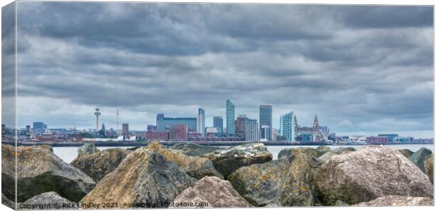 Liverpool on the Rocks Canvas Print by Rick Lindley