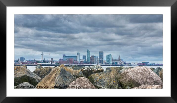 Liverpool on the Rocks Framed Mounted Print by Rick Lindley