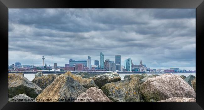 Liverpool on the Rocks Framed Print by Rick Lindley