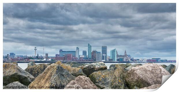Liverpool on the Rocks Print by Rick Lindley