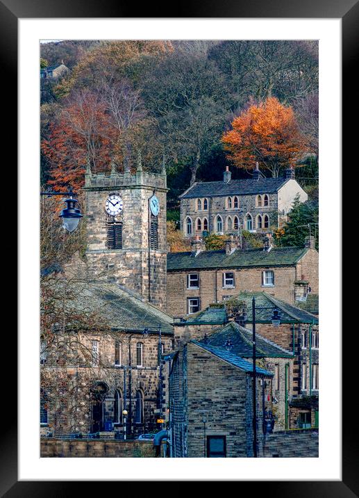 Autumn In Holmfirth Framed Mounted Print by Alison Chambers