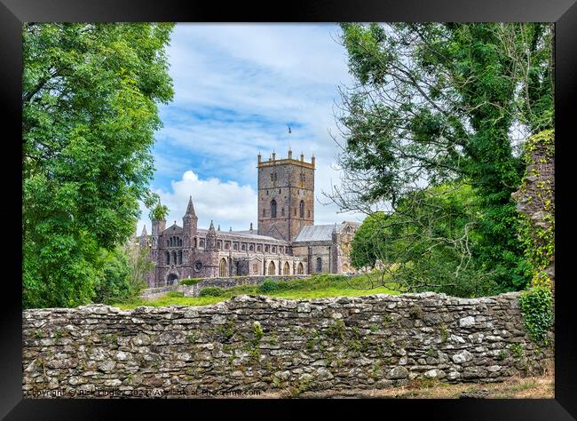 St David's Cathedral Framed Print by Rick Lindley