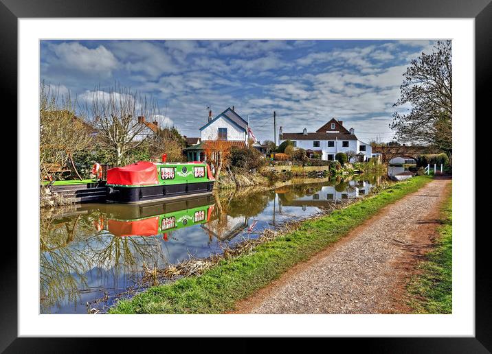 Bridgwater and Taunton Canal Somerset Framed Mounted Print by austin APPLEBY