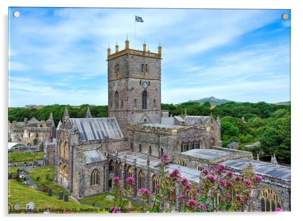 St David's Pembrokeshire Acrylic by Rick Lindley