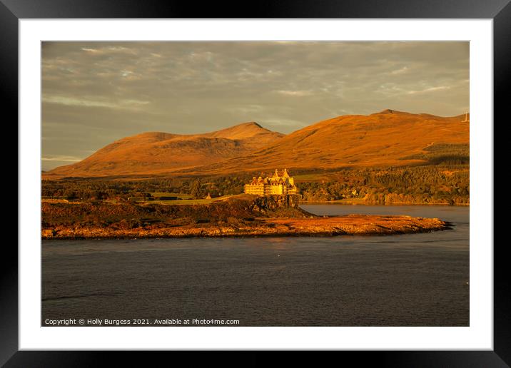 Duart Castle: Centuries of Scottish History Framed Mounted Print by Holly Burgess