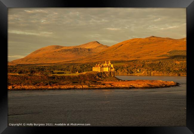 Duart Castle: Centuries of Scottish History Framed Print by Holly Burgess