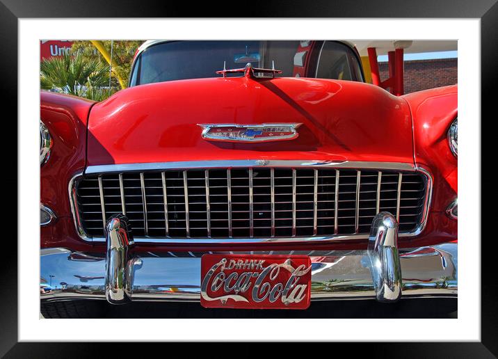 Chevrolet Classic American Motor Car Framed Mounted Print by Andy Evans Photos