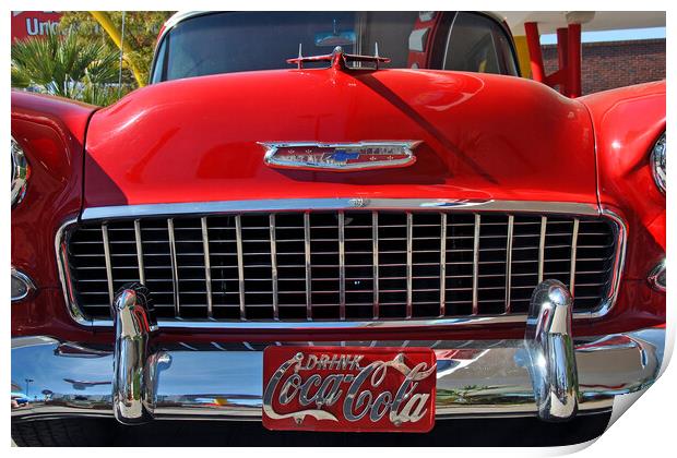 Chevrolet Classic American Motor Car Print by Andy Evans Photos