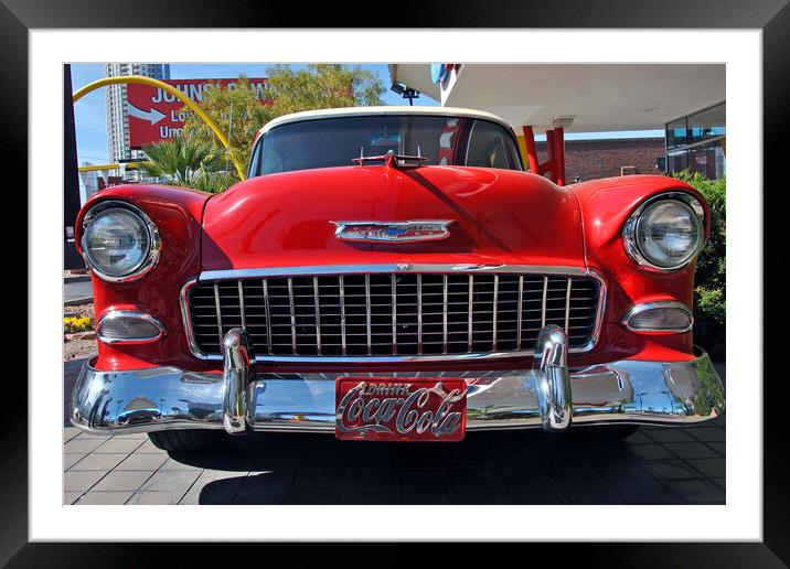 Chevrolet Classic American Motor Car Framed Mounted Print by Andy Evans Photos