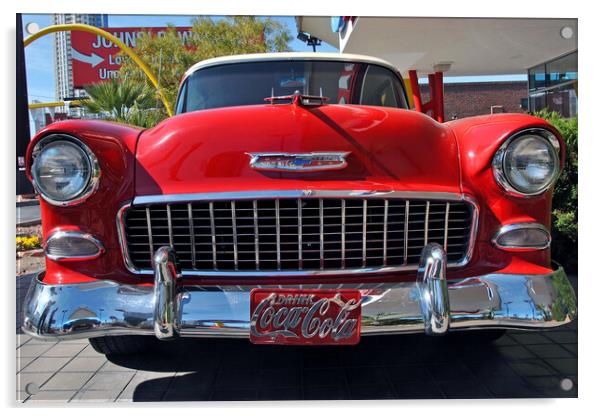Chevrolet Classic American Motor Car Acrylic by Andy Evans Photos