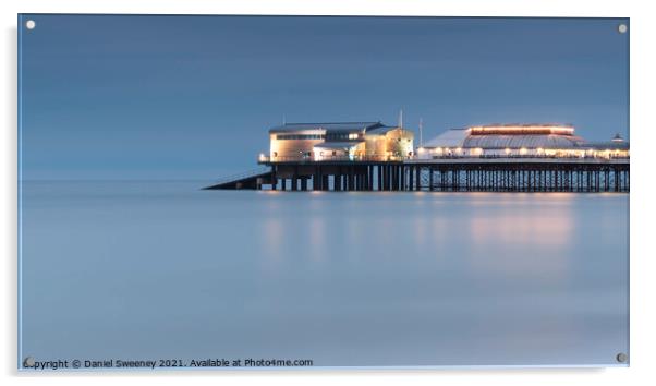 Cromer pier Acrylic by Daniel Sweeney