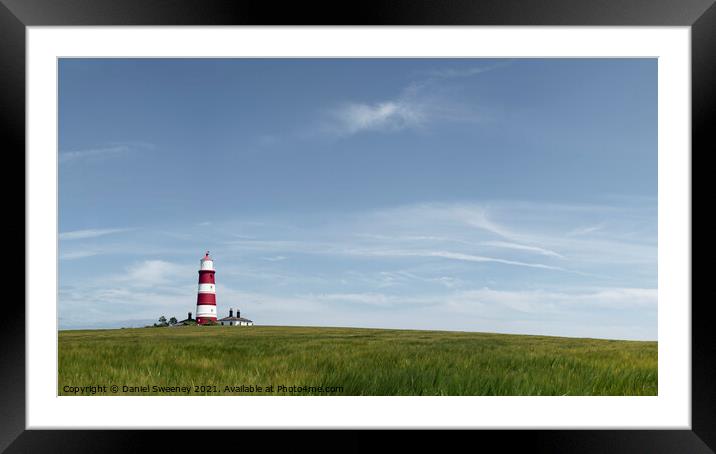 Happisburgh Lighthouse Framed Mounted Print by Daniel Sweeney