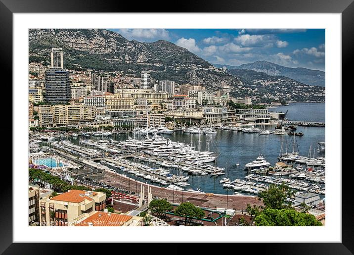 Glittering Monaco Framed Mounted Print by Roger Mechan
