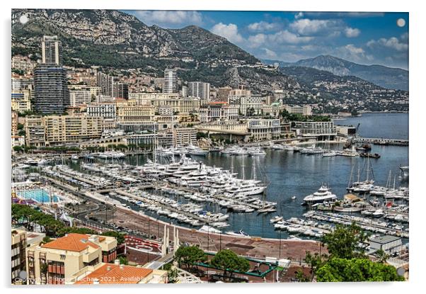 Glittering Monaco Acrylic by Roger Mechan