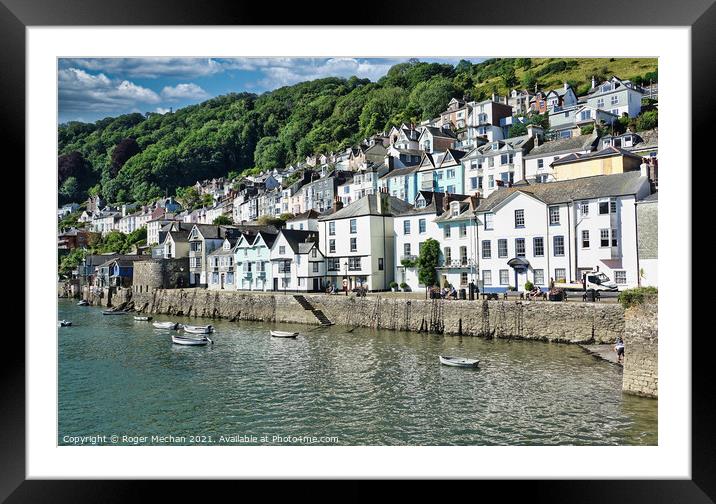 Serene Waterside Haven Framed Mounted Print by Roger Mechan