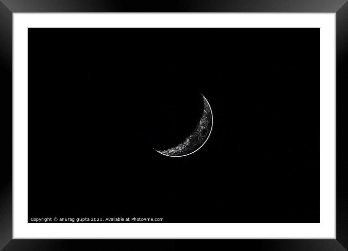 Moon Abstract 1 Framed Mounted Print by anurag gupta
