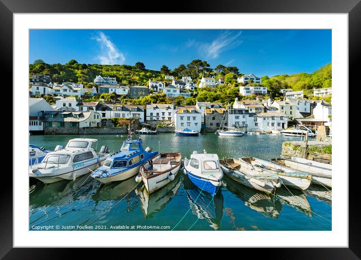 Polperro, South Cornwall Framed Mounted Print by Justin Foulkes
