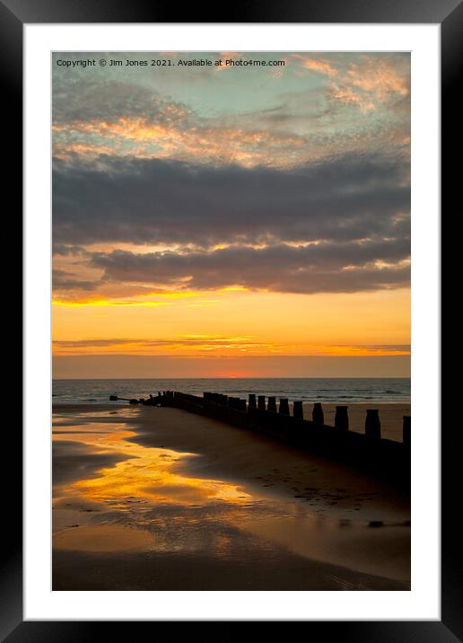 Super September Sunrise Framed Mounted Print by Jim Jones