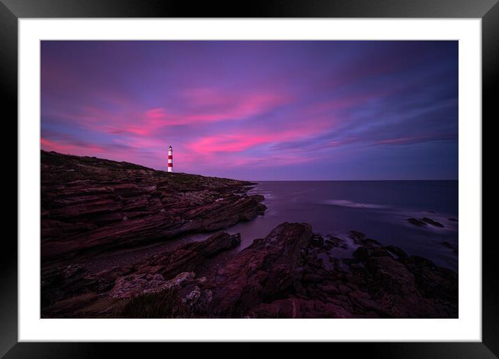 Sunset at Tarbatness Framed Mounted Print by Maxine Stevens