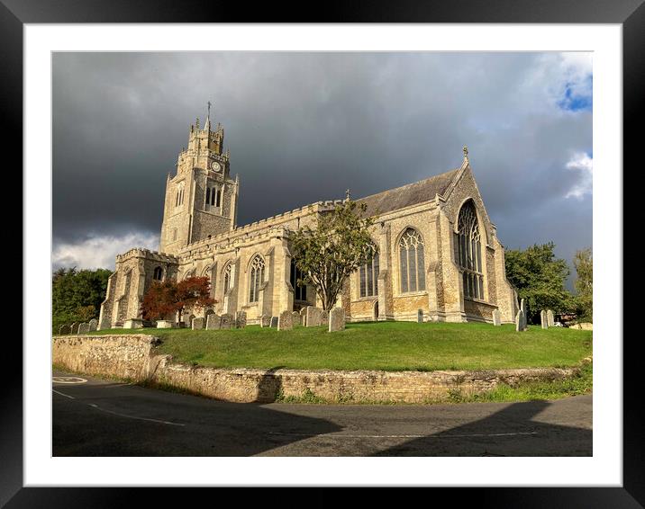 St Andrew's Church, Sutton-in-the-Isle, Cambridgeshire Framed Mounted Print by Andrew Sharpe