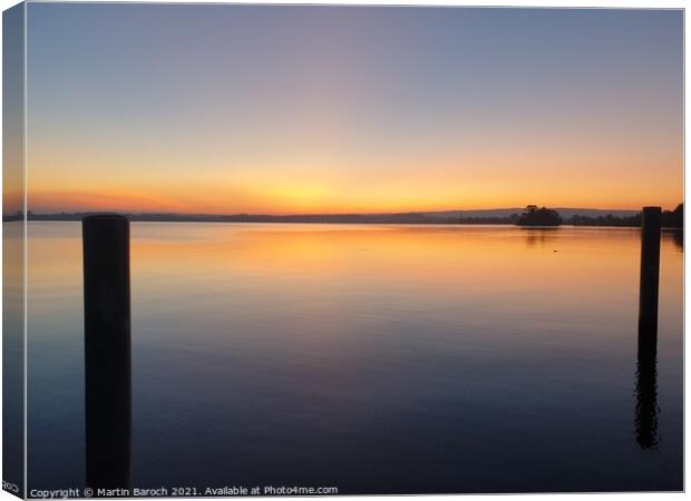 Lake Zug sunset Canvas Print by Martin Baroch