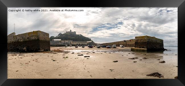 St Michaels mount Cornwall Framed Print by kathy white