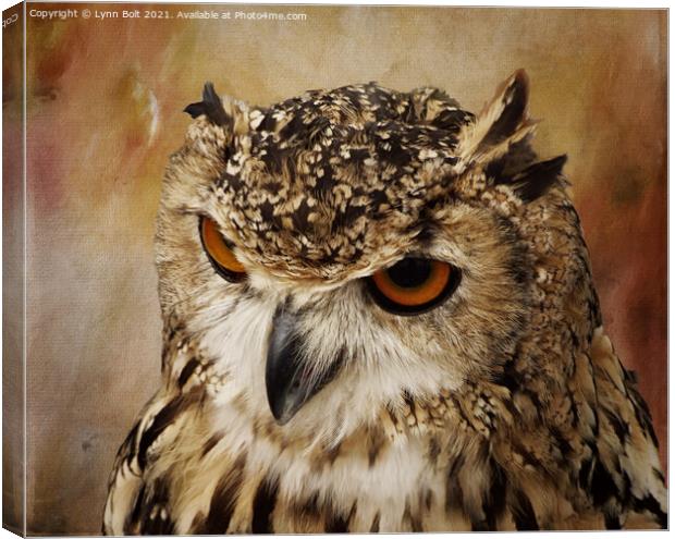 Eagle Owl Canvas Print by Lynn Bolt