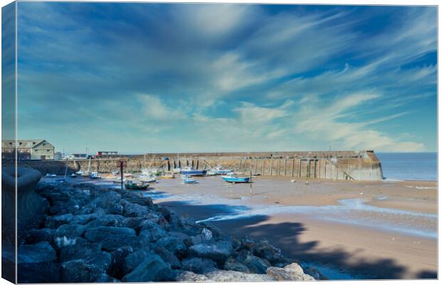 Minehead Harbour Canvas Print by Steve Purnell