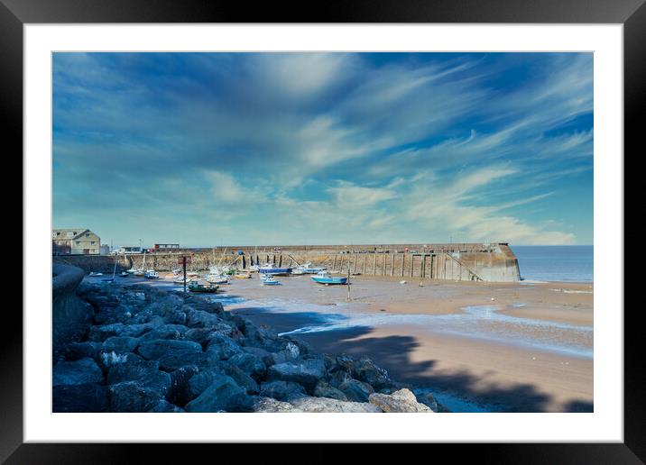 Minehead Harbour Framed Mounted Print by Steve Purnell