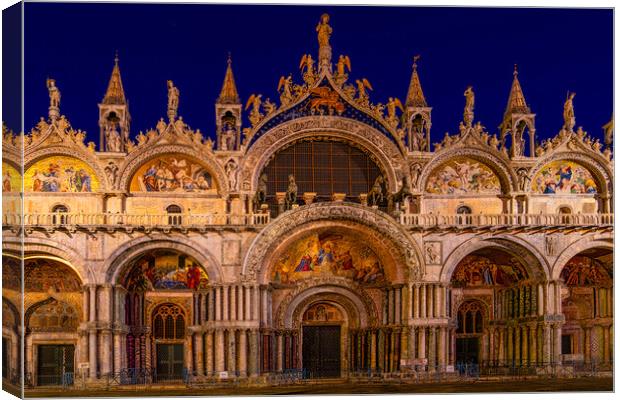 Basilica di San Marco Canvas Print by Chris Lord