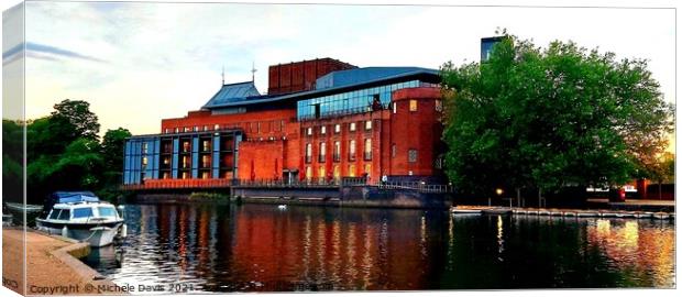 Royal Shakespeare Theatre Canvas Print by Michele Davis
