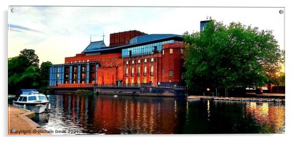 Royal Shakespeare Theatre Acrylic by Michele Davis