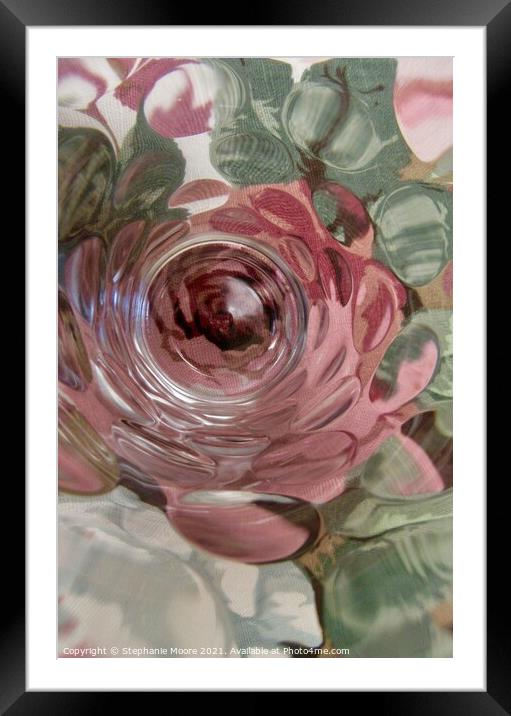 Abstract rose Framed Mounted Print by Stephanie Moore
