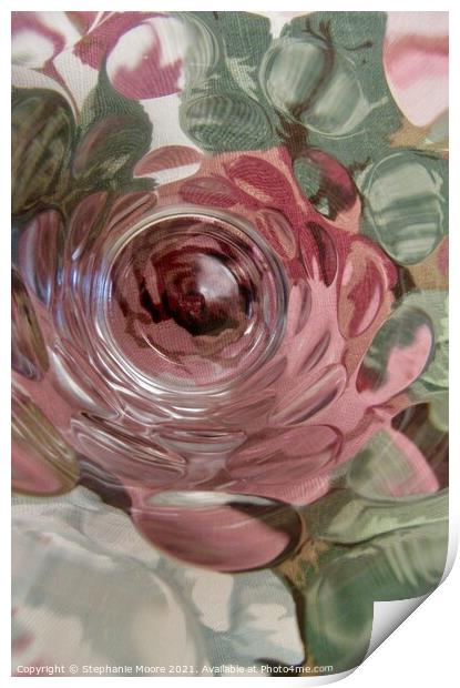 Abstract rose Print by Stephanie Moore