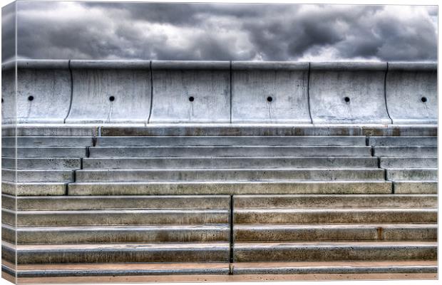 Seafront Steps Canvas Print by Alice Gosling