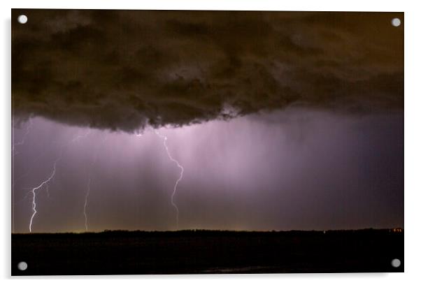 Lightning Cloud to Ground Acrylic by Antonio Ribeiro