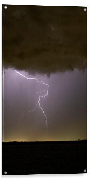 Lightning Cloud to Air not Reaching the Ground Acrylic by Antonio Ribeiro