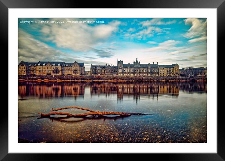 River Tay at Perth Framed Mounted Print by Navin Mistry