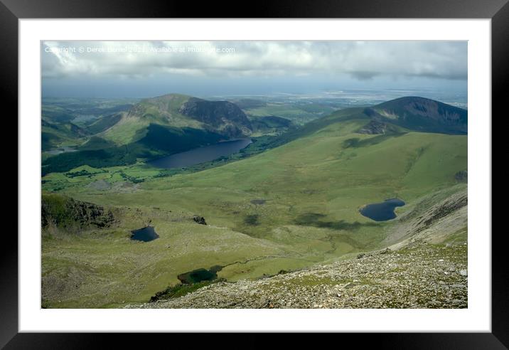 Majestic Snowdonia Framed Mounted Print by Derek Daniel