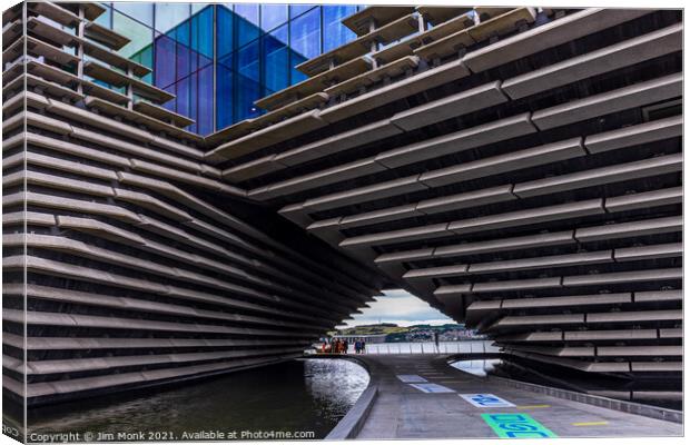  The V&A in Dundee Canvas Print by Jim Monk
