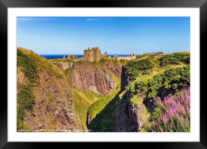 The Ruins of Dunnottar Castle Framed Mounted Print by Jim Monk