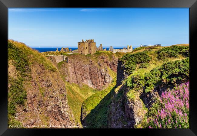 The Ruins of Dunnottar Castle Framed Print by Jim Monk