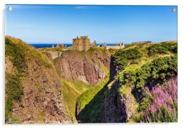 The Ruins of Dunnottar Castle Acrylic by Jim Monk