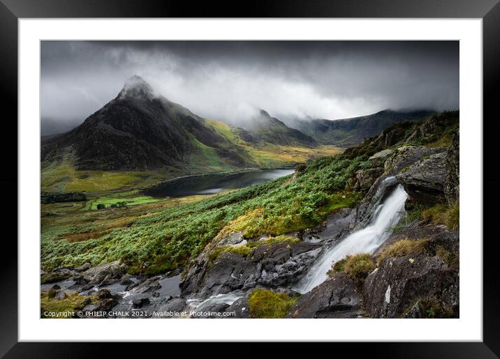 moody mountains 609 Framed Mounted Print by PHILIP CHALK