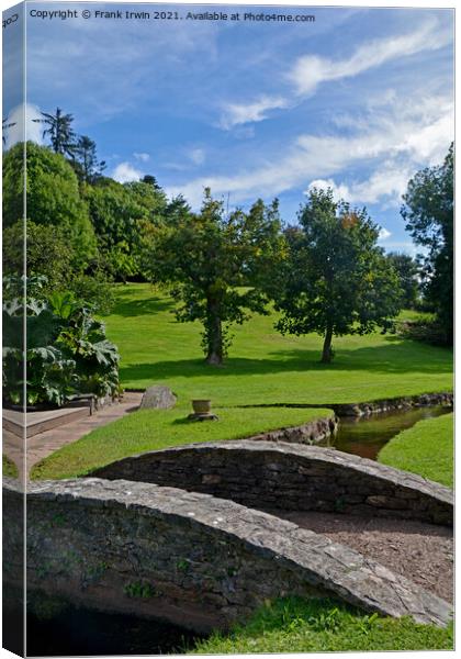 Lovely grounds of Cockington Estate  Canvas Print by Frank Irwin