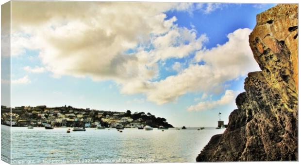 Clouds Over Polruan. Canvas Print by Neil Mottershead