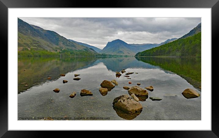 Buttermere and Fleetwith Pike Lake District Framed Mounted Print by Mark Hetherington