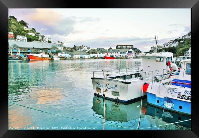 Evening Looe Colours. Framed Print by Neil Mottershead