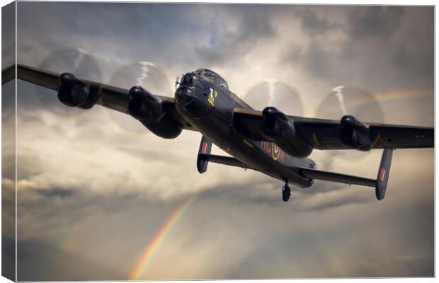 Lancaster Bomber BBMF Canvas Print by J Biggadike